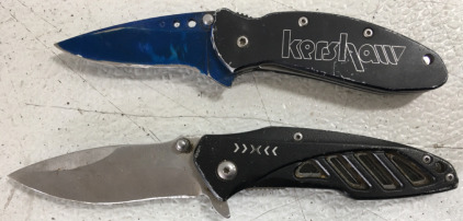 (1) Kershaw Folding Knife (1) Black Folding Knife