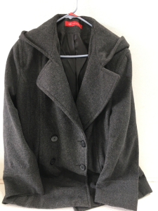 Anne Klein Double-Breasted Peacoat (Wool)