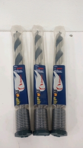 (3) Brand New Bosch Daredevil 1-1/2" x 17-1/2" Auger Bits