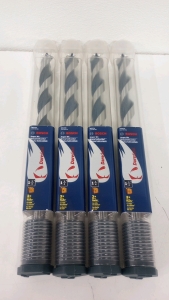 (4) Brand New Bosch Daredevil 1-1/4" x 17-1/2" Auger Bits