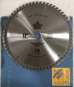 (2) New Sawyer&rsquo;s Choice 12" 60-Tooth Carbide-Tipped Circular Saw Blades