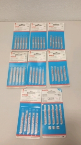 (25) New Bosch HSS Metal Cutting Universal Shank 2-3/4" 21-TPI Jigsaw Blades (15) New Bosch Bi-Metal 2-3/4" 18-TPI Metal Cutting jigsaw Blades