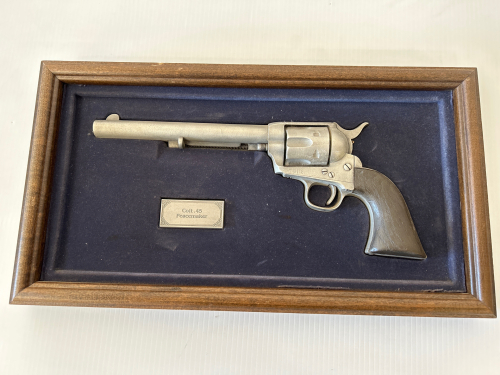 COLT .45 PEACEMAKER DISPLAY.