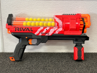 RIVAL NERF GUNS WITH ACCESSORIES; PLEASE INSPECT - 8