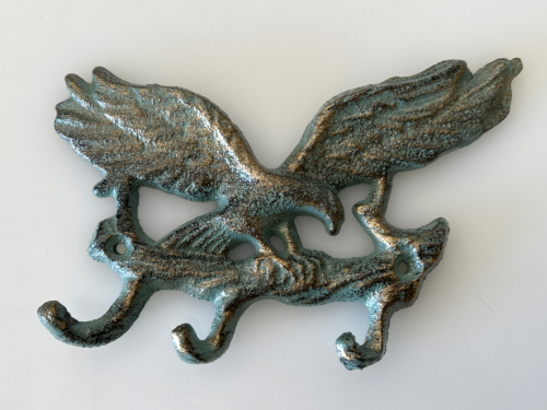 7” CAST IRON EAGLE WALL HOOK; PLEASE INSPECT