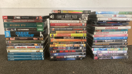 DVD MOVIES - ADULT AND FAMILY MOVIES - PLEASE INSPECT