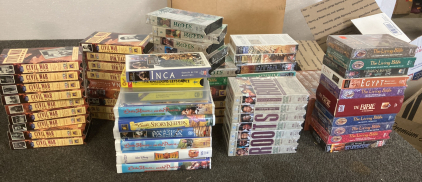 VHS TAPES INCLUDING CIVIL WAR JOURNAL, ROOTS, AND MORE