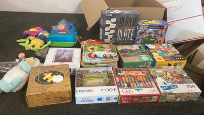 PUZZLES, GAMES, AND TOYS FOR YOUTH; PLEASE INSPECT