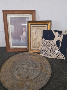 FLORENTINE WOMAN VITI PRINT, HAND CROCHETED LADY AND MORE