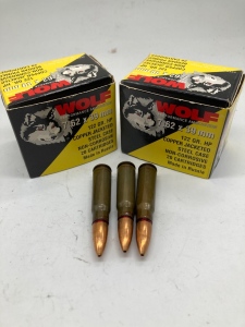 (2) Boxes of Wolf 7.62x39mm 122 Gr