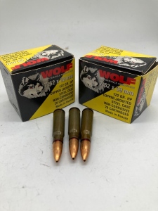 (2) Boxes of Wolf 7.62x39mm 122 Gr