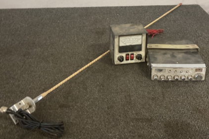 CB RADIO WITH ANTENNA - NOT TESTED - PLEASE INSPECT