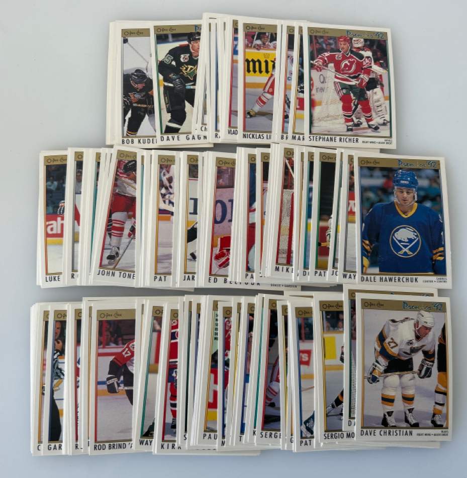 1991- 1992 OPC PREMIUM HOCKEY SPORTS CARDS