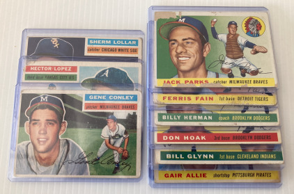 (9) SLEEVED COLLECTIBLE BASEBALL CARDS