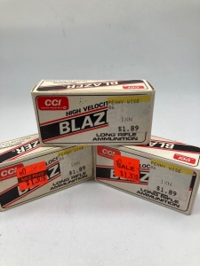 (3) Boxes of 22 Long Rifle