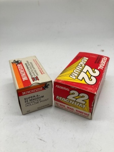 (2) Boxes 22 Mag