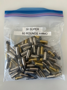 (60) ROUNDS OF .38 SUPER