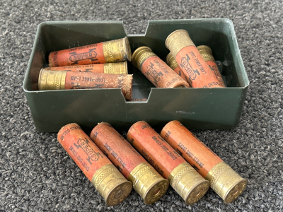 (13) ROUNDS OF VINTAGE PAPER 16 GA SHELLS