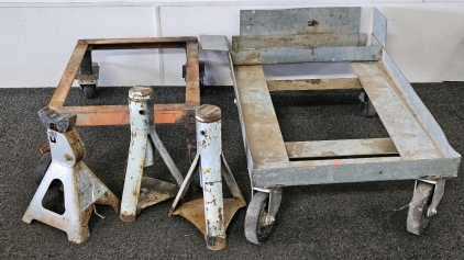 UTILITY CARTS- 33X19 & 16X21, JACK STANDS