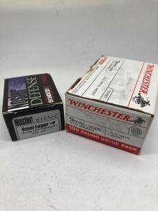 (2) Boxes 9mm Luger - 124 & 115 Gr