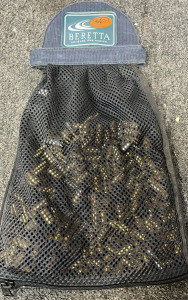 BERETTA MESH BAG AND AS IS MUTI BRASS; PLEASE INSPECT