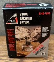 COLEMAN PEAK STOVE W/ BUTANE/ PROPANE MIX AND STERNL CANNED HEAT. PLEASE INSPECT - 2