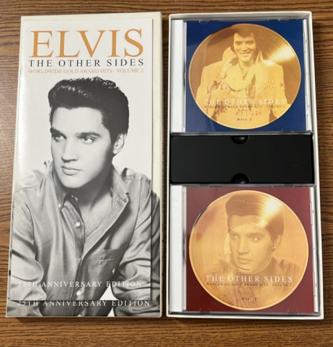 ELIVS THE OTHER SIDES GOLD AWARD HITS II 2 COMPACT DISCS 25th ANNIVERSARY .PLEASE INSPECT