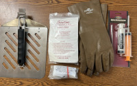 COLEMAN GRILL UTENSILS, WELLS LAMONT HOT GLOVES, MARINADE INJECTORS, AND MORE. PLEASE INSPECT - 3