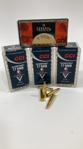 (158) Rds CCI 17 HMR 22 Ammo 17gr