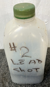 1/4 JUG OF #2 LEAD SHOT; PLEASE INSPECT
