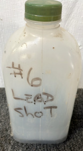 1/8 JUG OF #6 LEAD SHOT; PLEASE INSPECT
