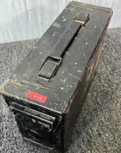 SMALL BLACK AMMO CAN; PLEASE INSPECT