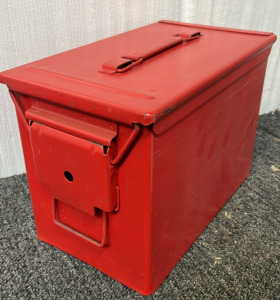 LARGE RED AMMO CAN. PLEASE INSPECT