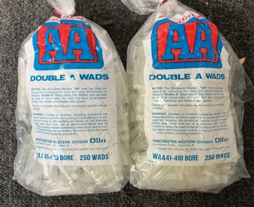 (2) WINCHESTER DOUBLE A WADS 250 COUNT; PLEASE INSPECT