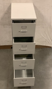 (1) HON FOUR DRAWER FILING CABINET W/ (1) OFFICE DEPOT TWO DRAWER FILING CABINET; PLEASE INSPECT