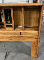 QUEEN/ KING OAK HEAD BOARD ( CUSTOM MADE) PLEASE INSPECT - 3