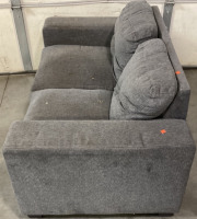 GRAY LOVE SEAT (33.5IN/57IN) PLEASE INSPECT - 4