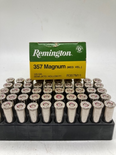 (50) Rds Remington 357 Magnum125gr Hollow Point