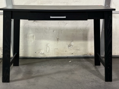 BLACK HALL TABLE/ DESK (39”x 17 1/2” ) PLEASE INSPECT