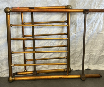 2 PIECES OF BRASS BED FRAME; PLEASE INSPECT