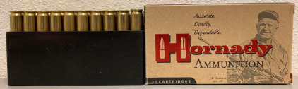 (20) RNDS. HORNADY MATCH 308 WIN 168 GR A-MAX AMMO