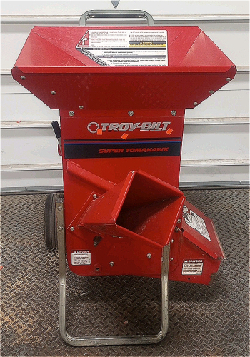 Troy-Bilt Super Tomahawk 2 in 1 Gas Powered Chipper Shredder with electric Start