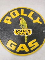 Cast Iron Novelty Polly Gas Sign