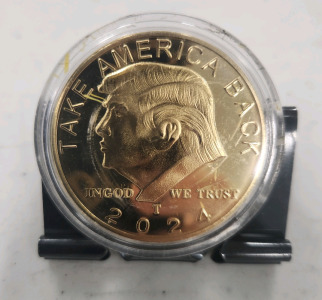 2024 Donald Trump Gold Toned Campaign Coin (Replica)