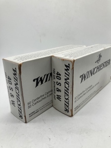 (2) Boxes Winchester 40 S&W 180gr