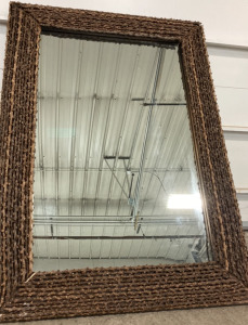 Natural Wood Framed Mirror