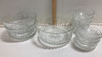 10pc Glass Serving Bowl Set