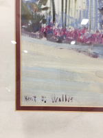 Beautiful Painting by Kent R. Wallis In Metal Custom Frame - 3