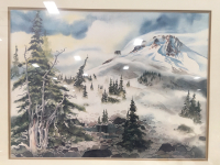 Beautiful Wood Framed Mountain Scenery - 3