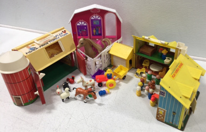 Fisher Price Farm Toys; Barbie Horse and Stable